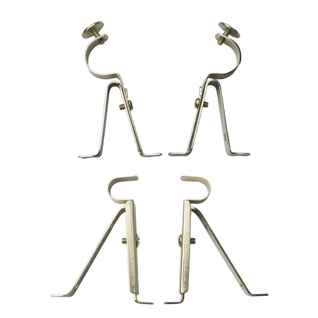 Heavy Duty Iron Curtain Brace Hardware Support for Adjustable Wall Mounted Tents For Window Curtains