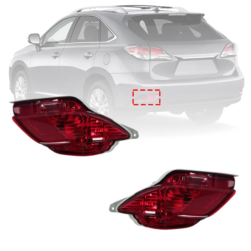 Paraurti posteriore retromarcia luce freno per Lexus RX270 RX350 RX450H 2009-2015 segnale di riscaldamento lampada riflettore senza lampadina