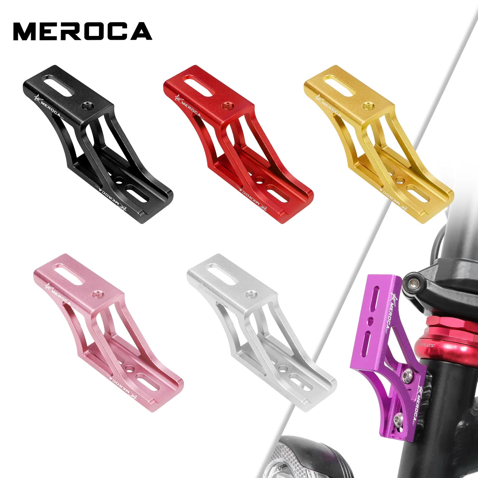 Meroca Front Bag for Folding Bicycle Rear Base Adapter for Front Aluminum Alloy Raiser for Dahon Brompton Winter Cycling