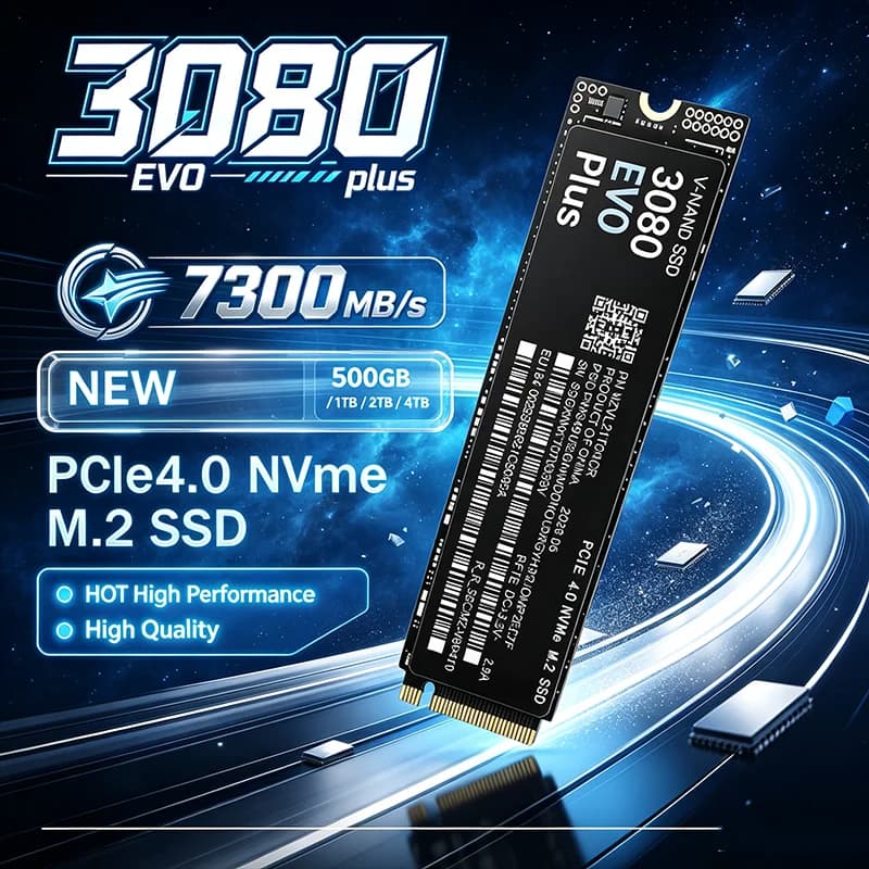3080 EVO Plus NVMe M.2 2280 SSD PCIe 4.0 X4 500GB 1TB 2TB 4TB 7300MBs TLC 3D NAND for PS5 gaming PC desktop 2026 NEW