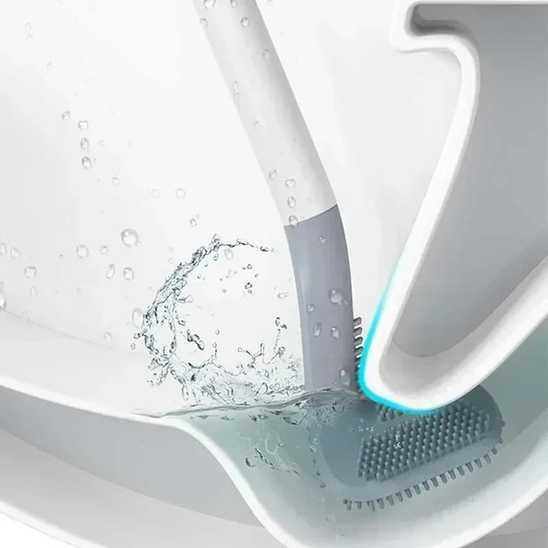 Nuovo scopino per WC in silicone da golf in gomma morbida manico lungo senza spazzola per la pulizia della toilette morta con accessori da bagno ad asciugatura rapida