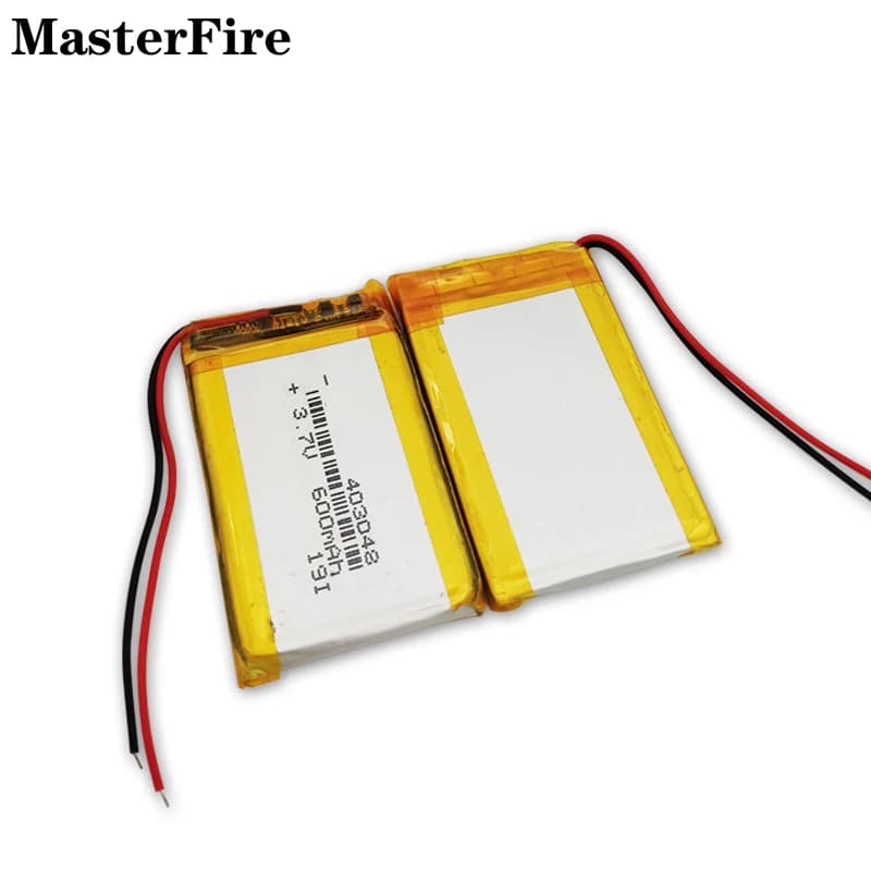 10x 3.7V 600mah Rechargeable Lithium Polymer Battery 403048 for Bluetooth Headset Air Purifier Smart Watch Power Bank Batteries