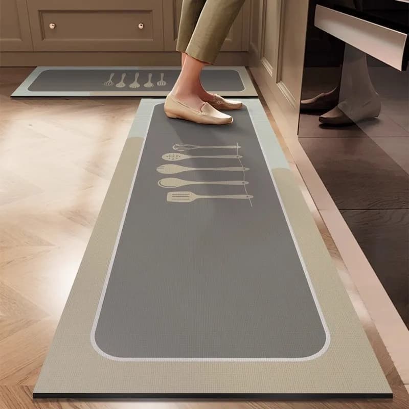 1PCS Kitchen Floor Mat Waterproof, Anti-skid, Anti-dirty Foot Mat Household Door Mat, Door Mat Carpet, Diatomite Door Mat