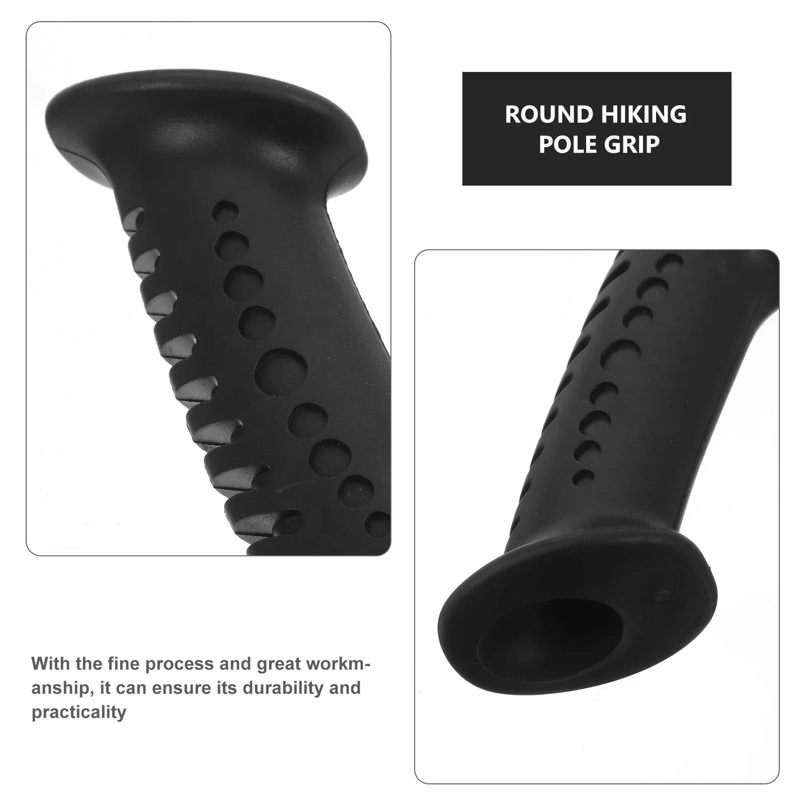 4 pcs ski pole handle adapter, spare outdoor pole tool for round hiking, rugged and long-lasting climbing
