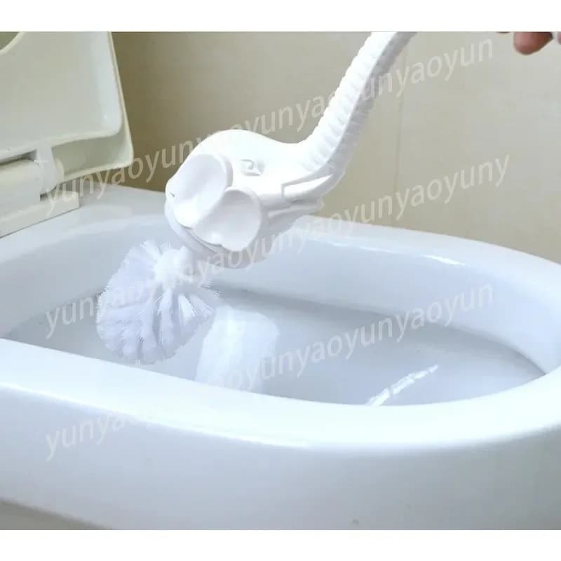 Set di spazzole per WC in ceramica a forma di elefante, set di accessori per il bagno, spazzola per la pulizia con setole morbide, set di accessori per il bagno J5I