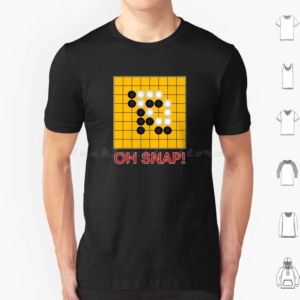 Oh scatto (indietro)! Go Igo Baduk Weiqi Go Humor T Shirt Big Size 100% cotone Go Gioco da tavolo Umorismo Go Gioco da tavolo Go Game