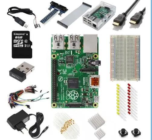 Raspberry Pi 2 Model B (1GB) Ultimate Starter Kit-- Includes Over 40 Components Raspberry Pi 2 Model B With Other Components