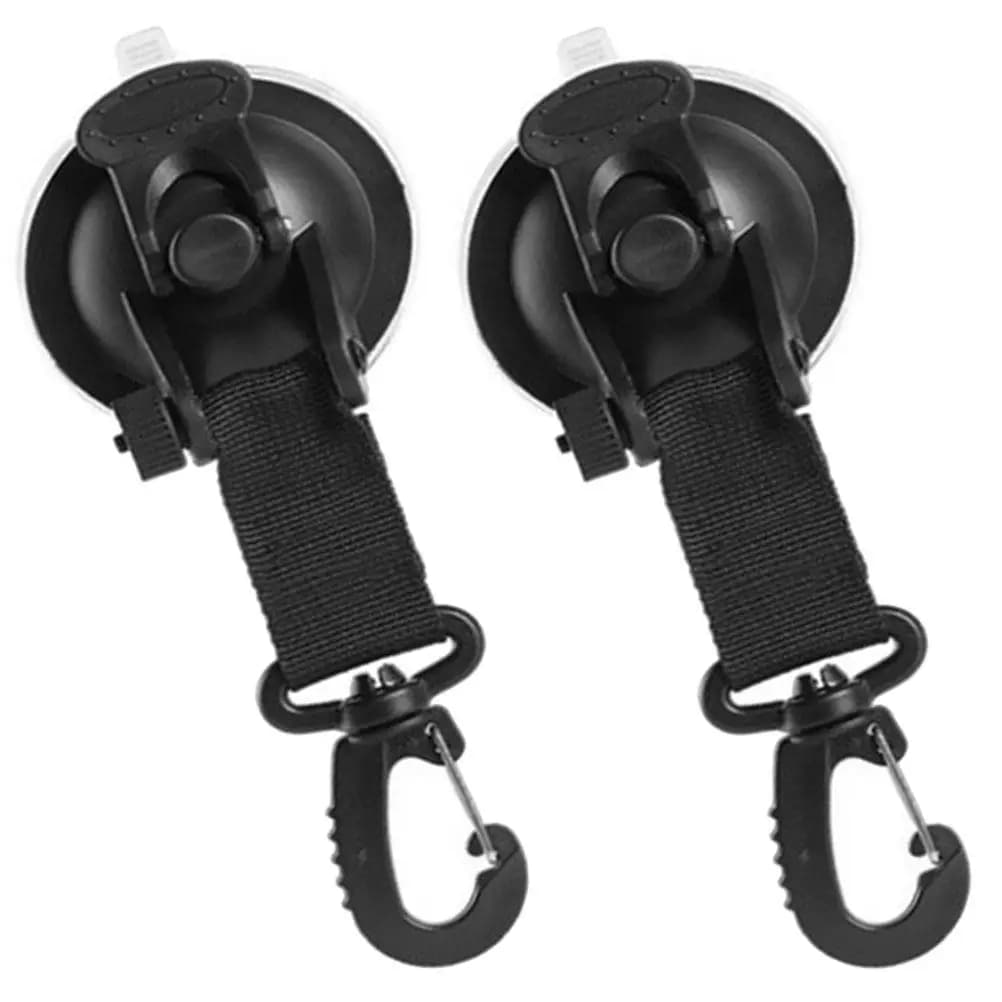 2 Pezzi Ganci a Ventosa Senza Foratura, Resistenti per Doccia, Bagno, Cucina, Finestre, Vetri, Esterni Auto, Superfici Lisce, Campeggio
