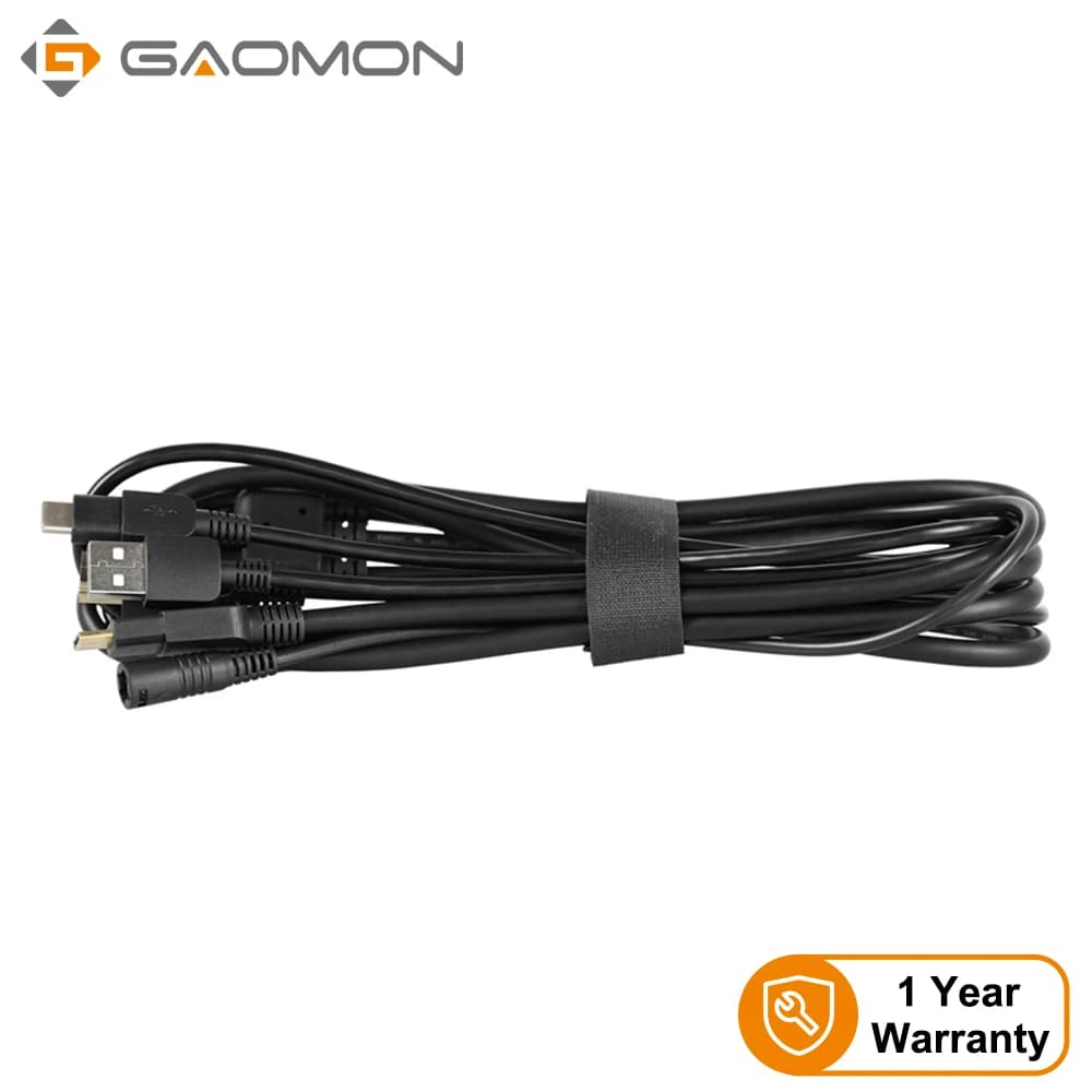 GAOMON Cavo 3 in 2 HDMI USB POWER in un cavo solo per monitor tablet grafico PD1560 PD1561 PD1161 Lunghezza cavo 1,8 m