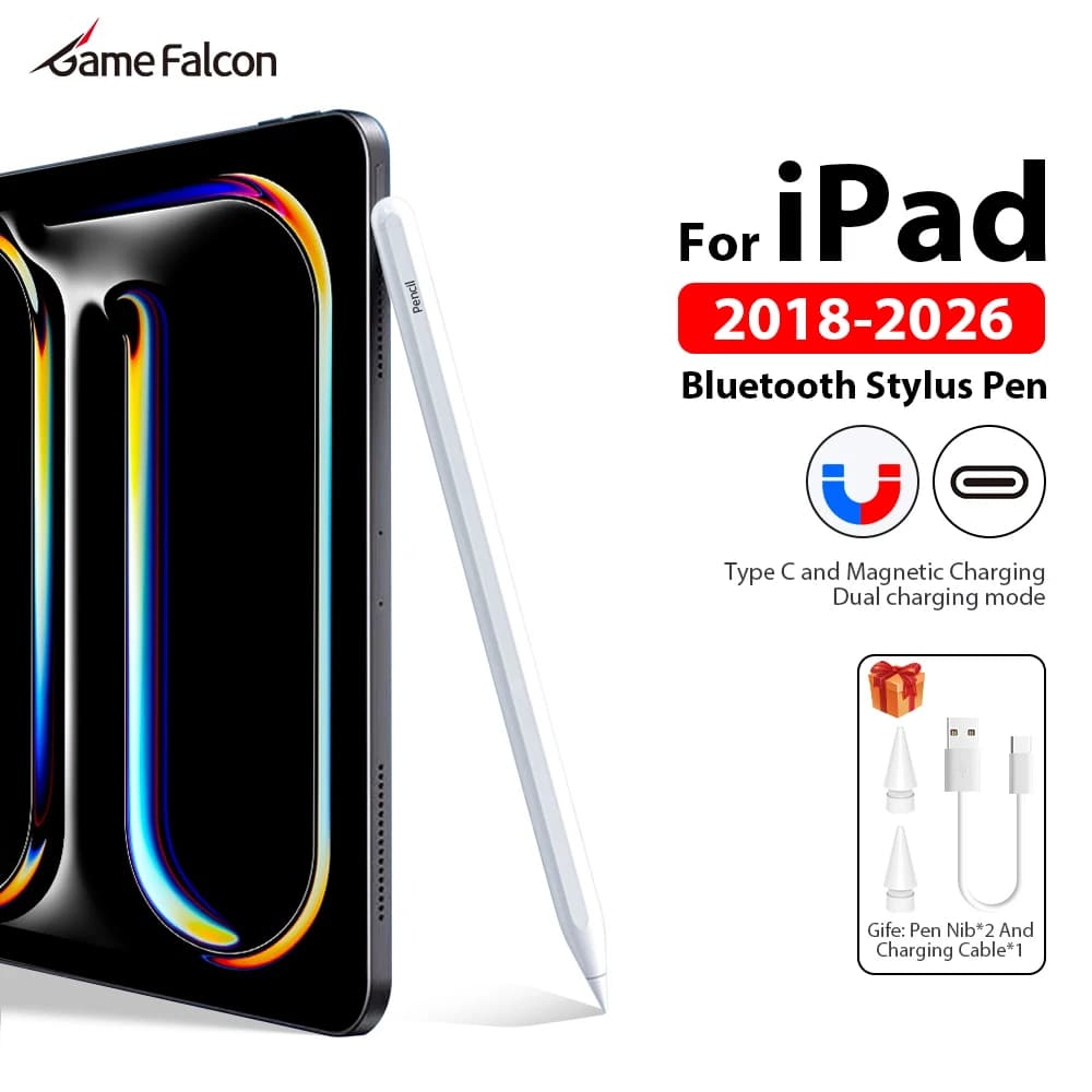 For Apple Pencil For iPad Air 11 M4 M3 M2 5 4 A16 10 9 10th 9th Generation Stylus Pen Pro 11th M5 13 12.9 Mini 7 2026 Touch Pens