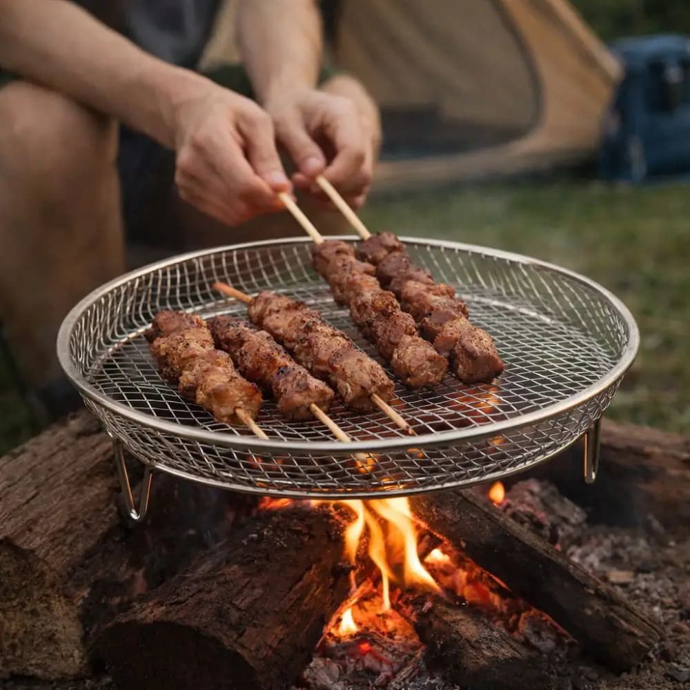 Stainless Steel Air Frying Grid Anti-rust, Multi-functional Grid Heat Resistant for Cooking and Grilled