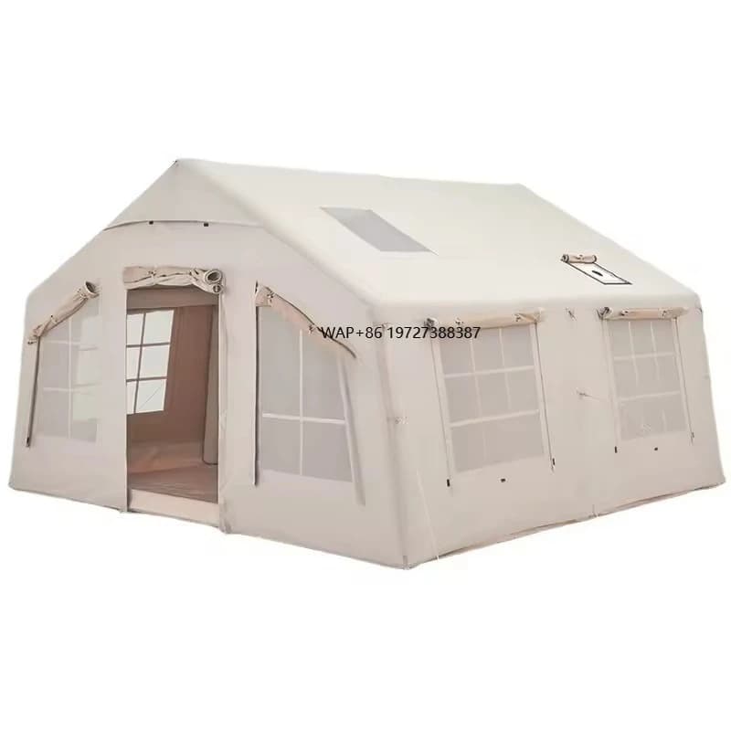 Tenda da campeggio gonfiabile per tenda da campeggio ad aria per famiglie di grandi dimensioni di lusso per 4 stagioni