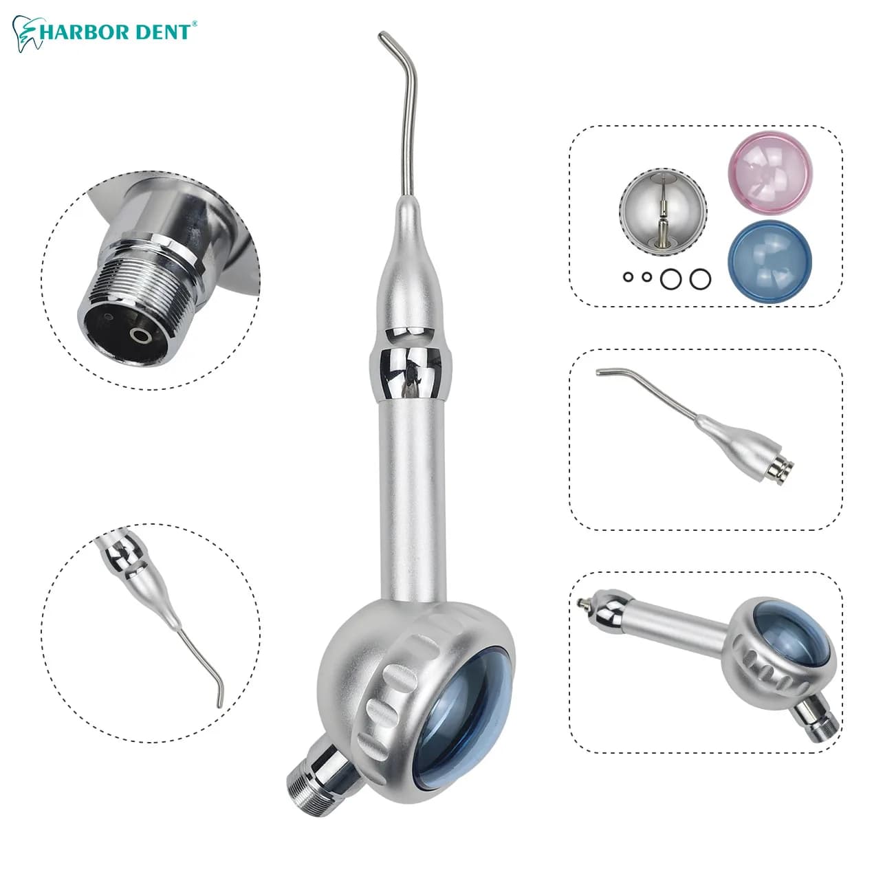 Dental Air Water Polisher Jet Air Flow Oral Hygiene Tooth Cleaning Prophy Polishing Tool Dentistry Equipment Teeth Whitening
