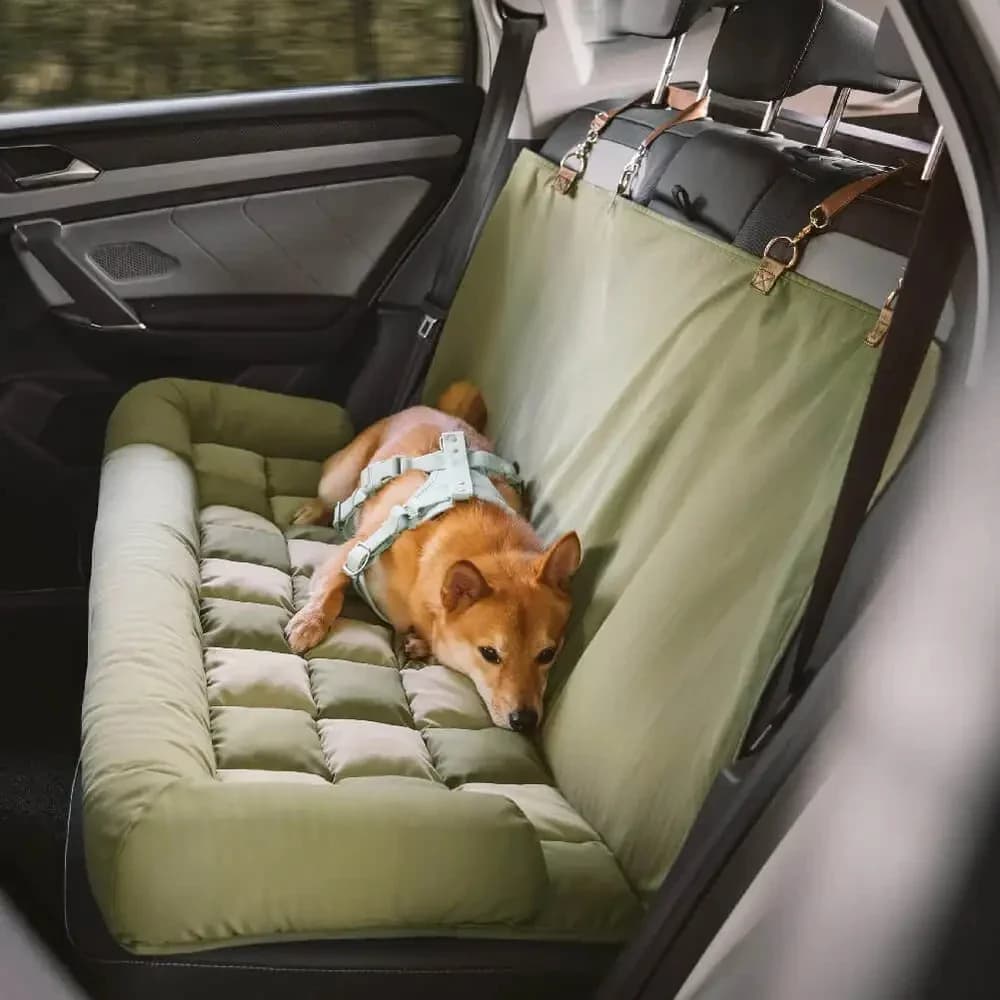 nuovo stile Cuscino per schienale di sicurezza da viaggio Letto per seggiolino auto per cani di grandi dimensioni - Poltrona per scacchiera adatta per la maggior parte dei modelli di auto