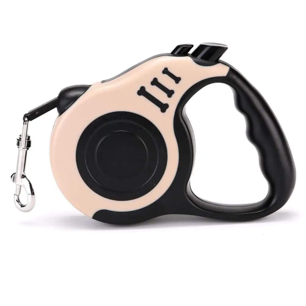 Nuovo guinzaglio per cani retrattile da 3/5 M Maniglia antiscivolo automatica Nastro per animali Roulette Piombo in nylon resistente