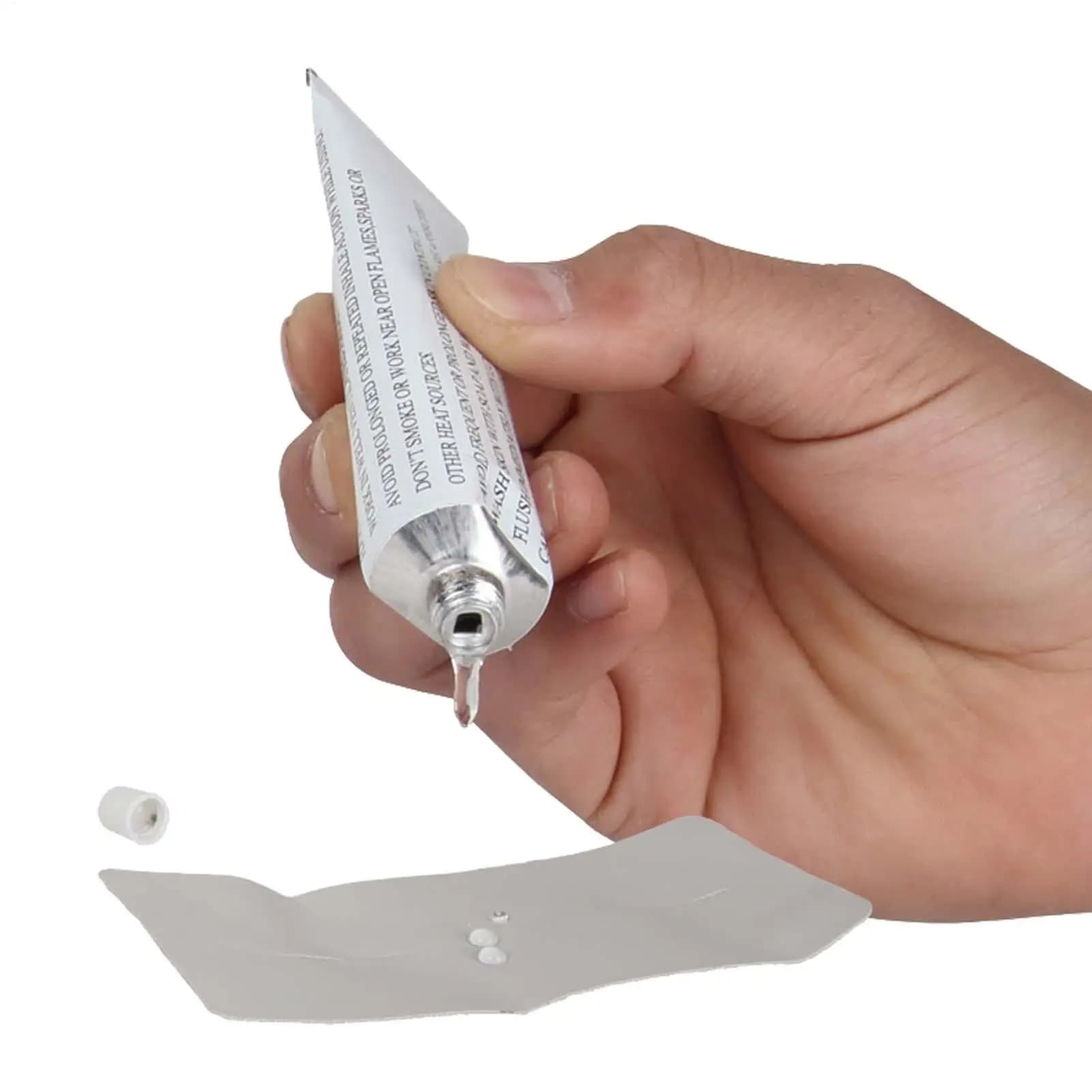 Colla PVC da 30ml per Gommoni, Colla per Riparazione Gommoni, Forniture per Riparazione e Incollaggio per Barche a Remi, Kayak, Cuscini d'Aria e Toppe