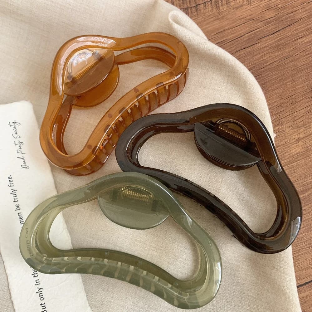 Eleganti nuvole scava fuori artigli per capelli clip donne ragazze gelatina acrilica morsetti per capelli mollette irregolari in plastica accessori per capelli nuovo