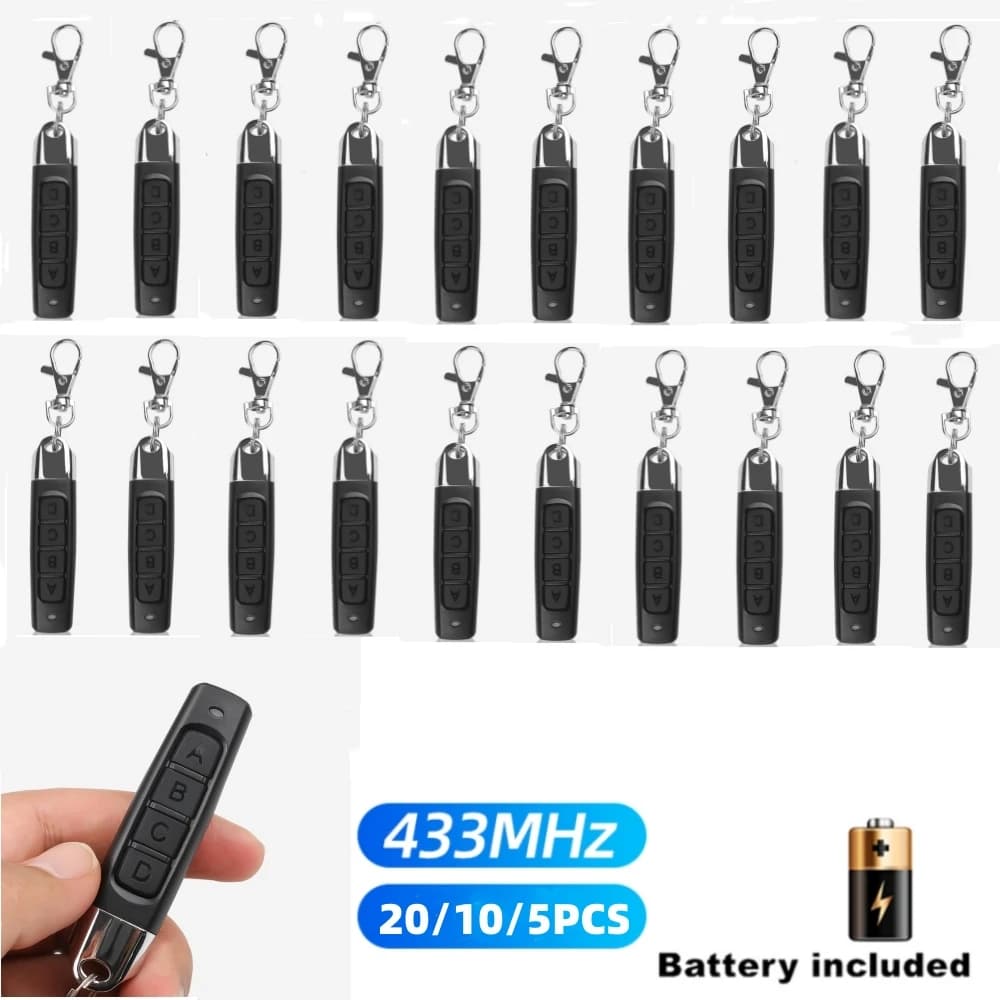 Telecomando senza fili 433 mhz Modulo ricevitore 433,92 Mhz Trasmettitore RF Clonazione elettrica Cancello Porta del garage con portachiavi per la casa
