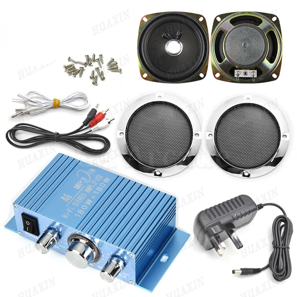 Amplificatore audio stereo Hi-Fi per giochi arcade, kit audio, altoparlante da 4 pollici 8Ohm 5W per Raspberry Pi, flipper PCB multigioco