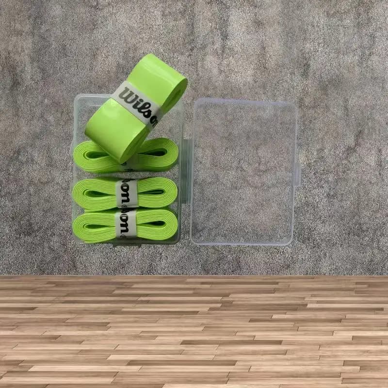 Wilson 4 Pezzi Overgrip per Racchette da Tennis, Nastro Assorbente Morbido e Ammortizzante per Impugnature di Racchette da Squash, Badminton e Padel