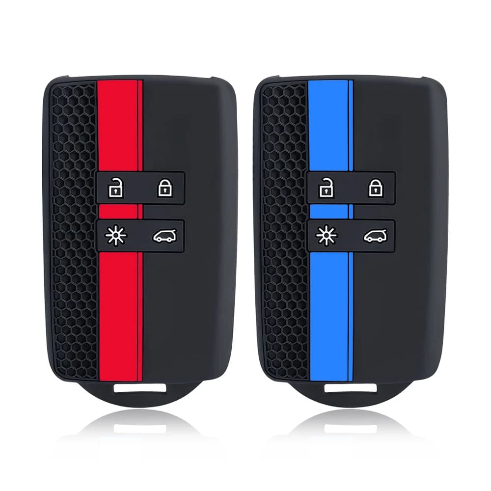 Silicone Car Key Case Key Chain For Renault Koleos Captur Megane Clio Scenic Talisman Arkana For Dacia Sandero Card Fob