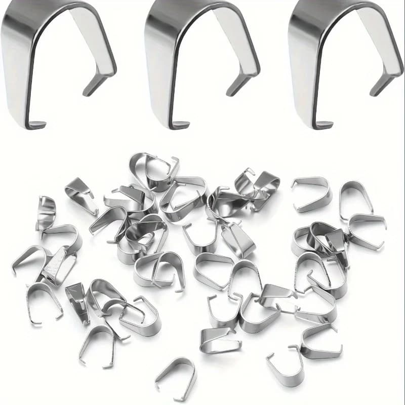 Connettore a Clip per Ciondoli, Accessori per Creazione di Gioielli Fai-da-Te, Forniture per Collane