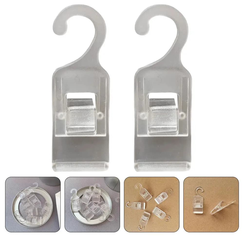12 Pieces Hooks Plastic hanger for Wardrobe, Clips Robust for Dresses, Socks, Towels, Bath Hooks