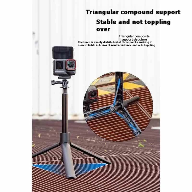 [LXYA68Z!] Mini treppiede selfie stick da 1,2 m per DJI Pocket 3, supporto estensibile a sgancio rapido per fotocamera DJI Pocket 3, impugnatura per mano.