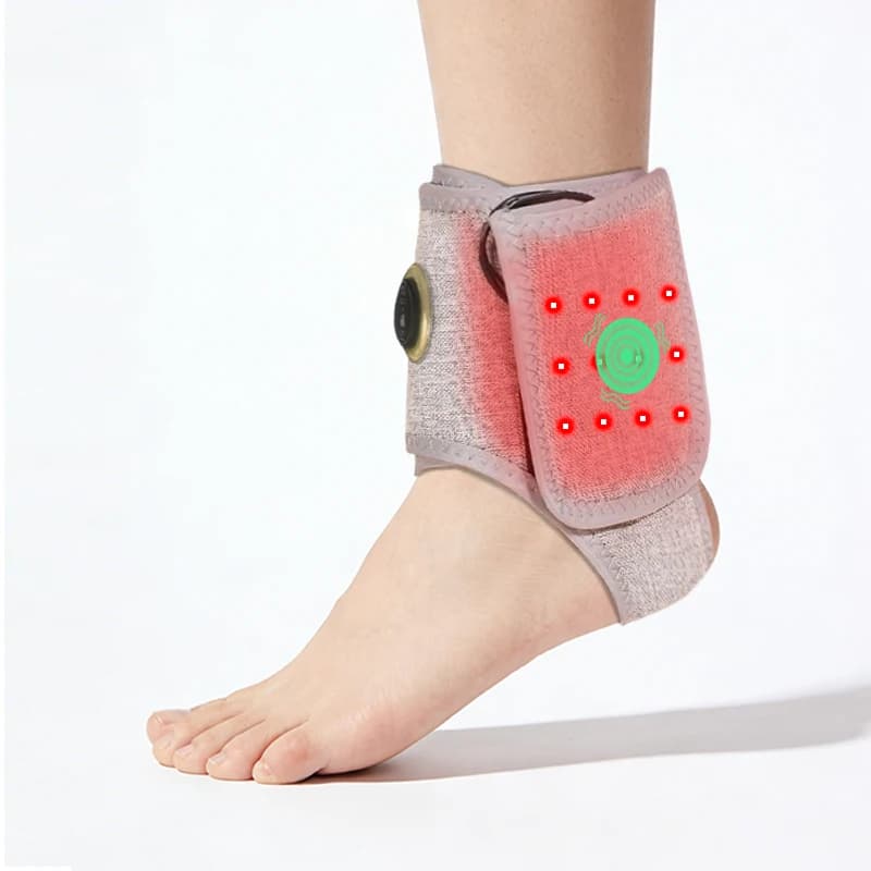Terapia a Luce Rossa per Caviglia - Fascia con 3 Livelli di Calore e Vibrazione per Alleviare il Dolore Articolare e Favorire il Recupero Sportivo per Appassionati di Fitness e Anziani
