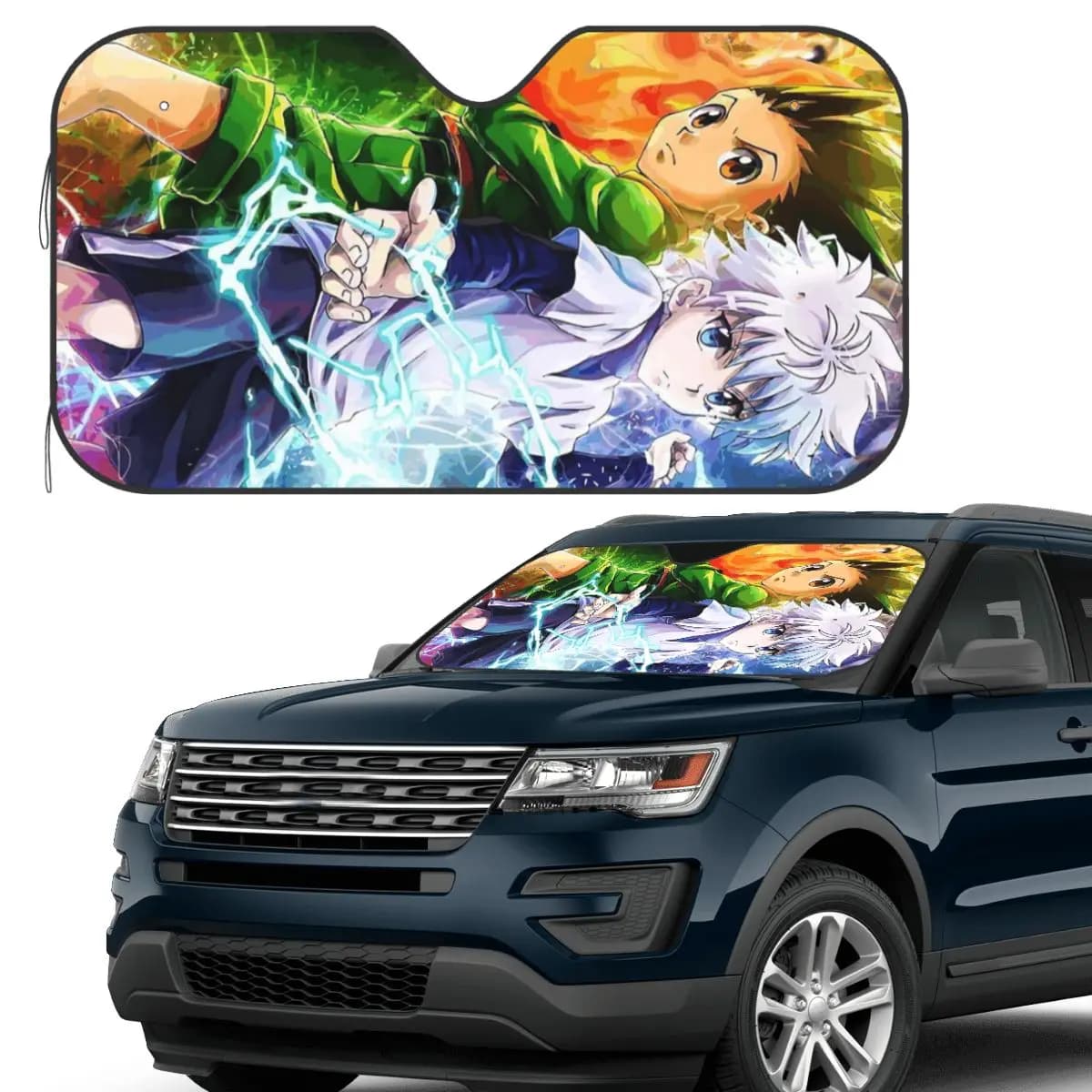 Anime Hunter X Hunter Parasole Parabrezza Parabrezza anteriore per auto Finestra Visiera parasole Accessori Coperture