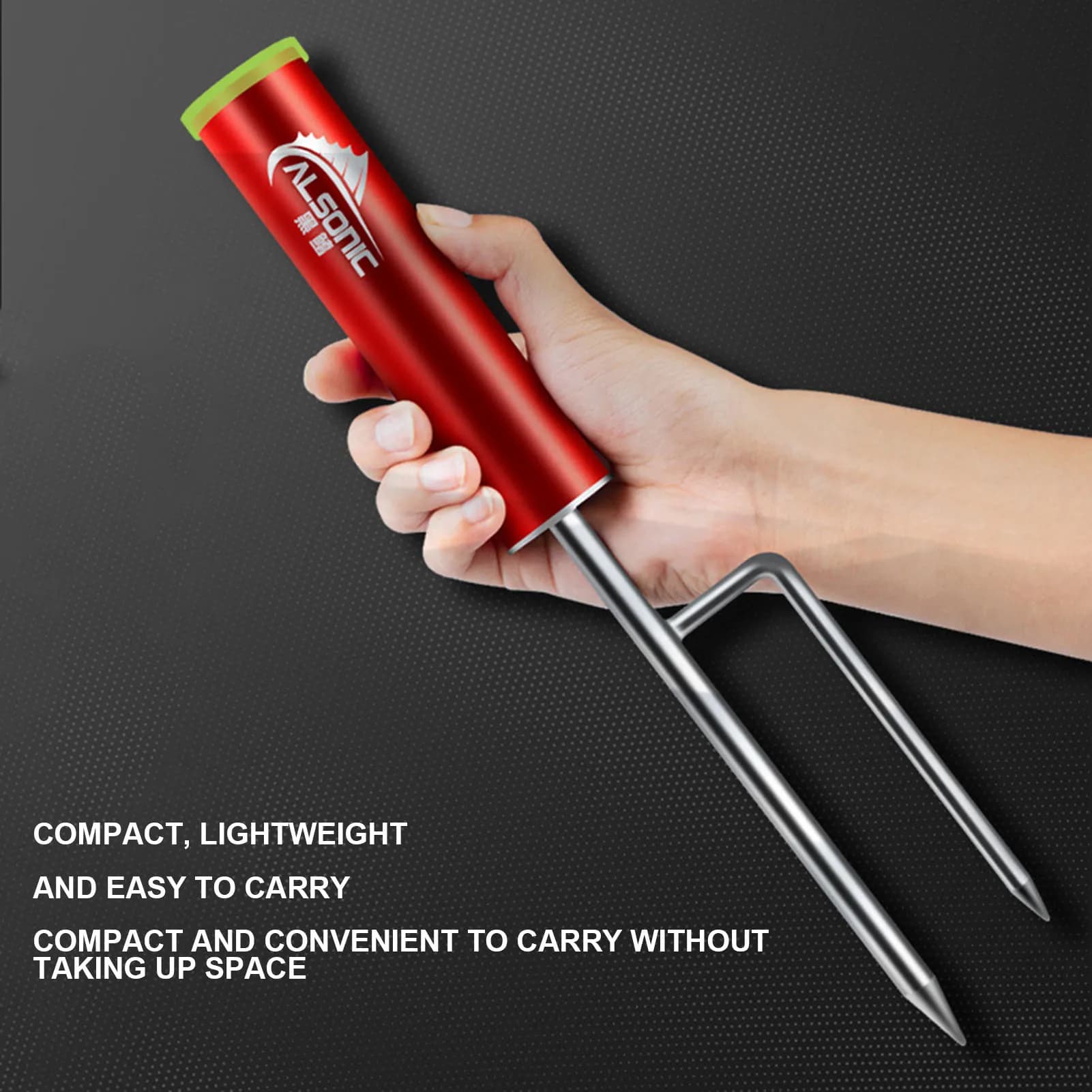 Adjustable fishing rod support Portable ground tip support for fishing rod Accessories for waterproof outdoor fishing
