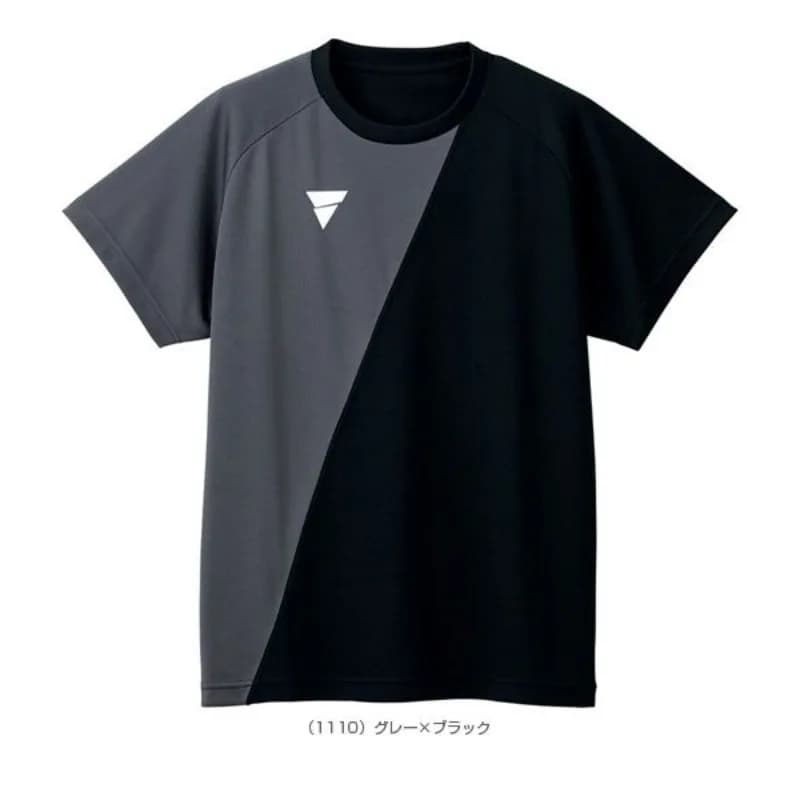 VICTAS estate nuova uniforme da ping pong unisex che assorbe il sudore ad asciugatura rapida girocollo top sportivo a maniche corte