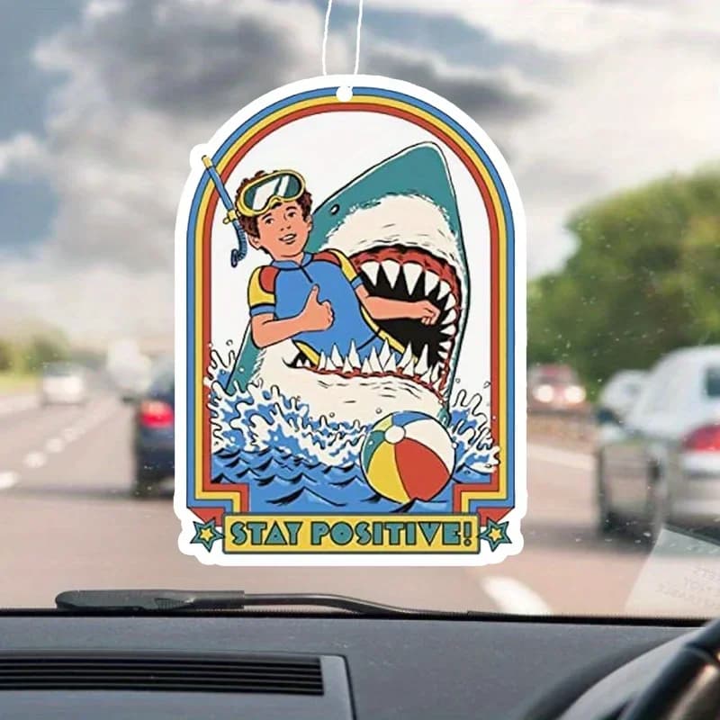 Car Deodorant Shark.car - diffuser sheet for perfume to hang mirror for car - interior for car