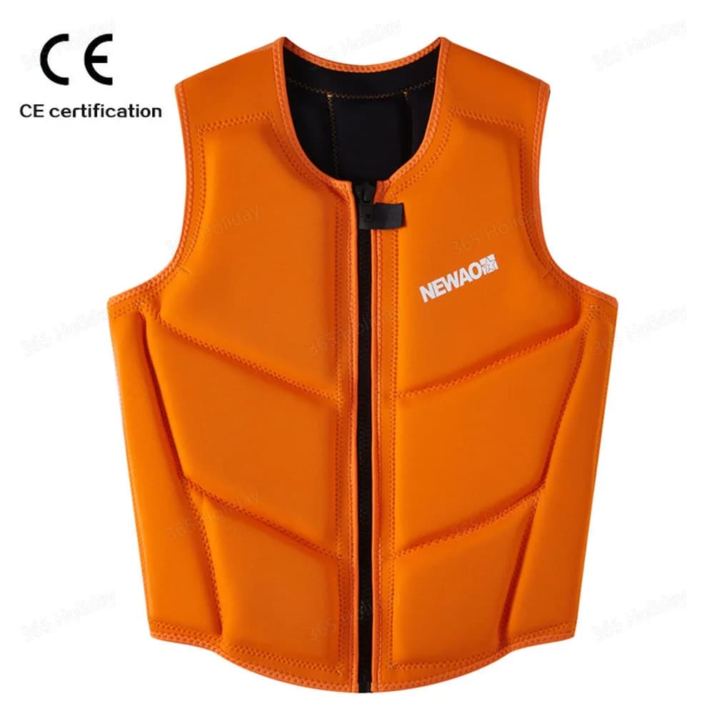 Gilet da impatto SURF Gilet da wakesurf in neoprene Gilet da wakesurf per adulti Gilet di galleggiamento adatto per sport acquatici Giubbotto di salvataggio