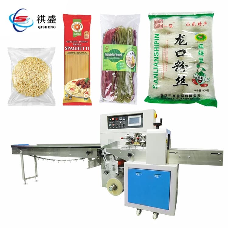 Macchina Semiautomatica per Confezionamento di Noodles, Spaghetti e Pasta, Macchinario per Imballaggio di Pasta Lunga e Vermicelli di Riso Secchi