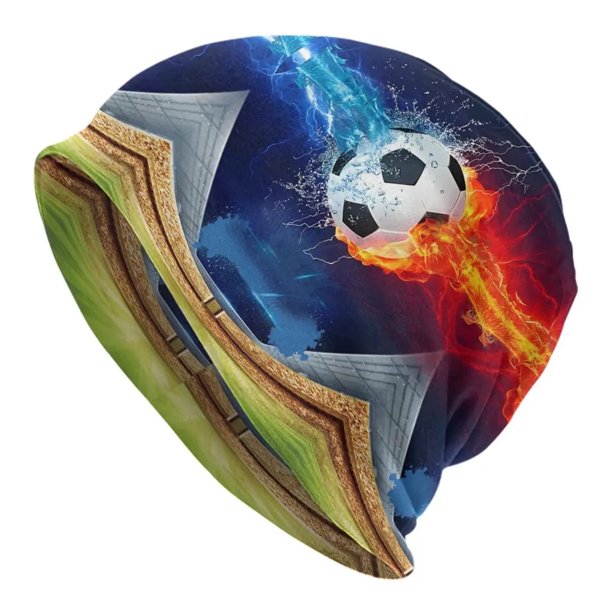 Personalizzato Gara Calcio Sport Calcio Flam Bonnet Cappelli Cappello di lavoro a maglia per uomo Donna Autunno Inverno Caldo Skullies Berretti Berretti
