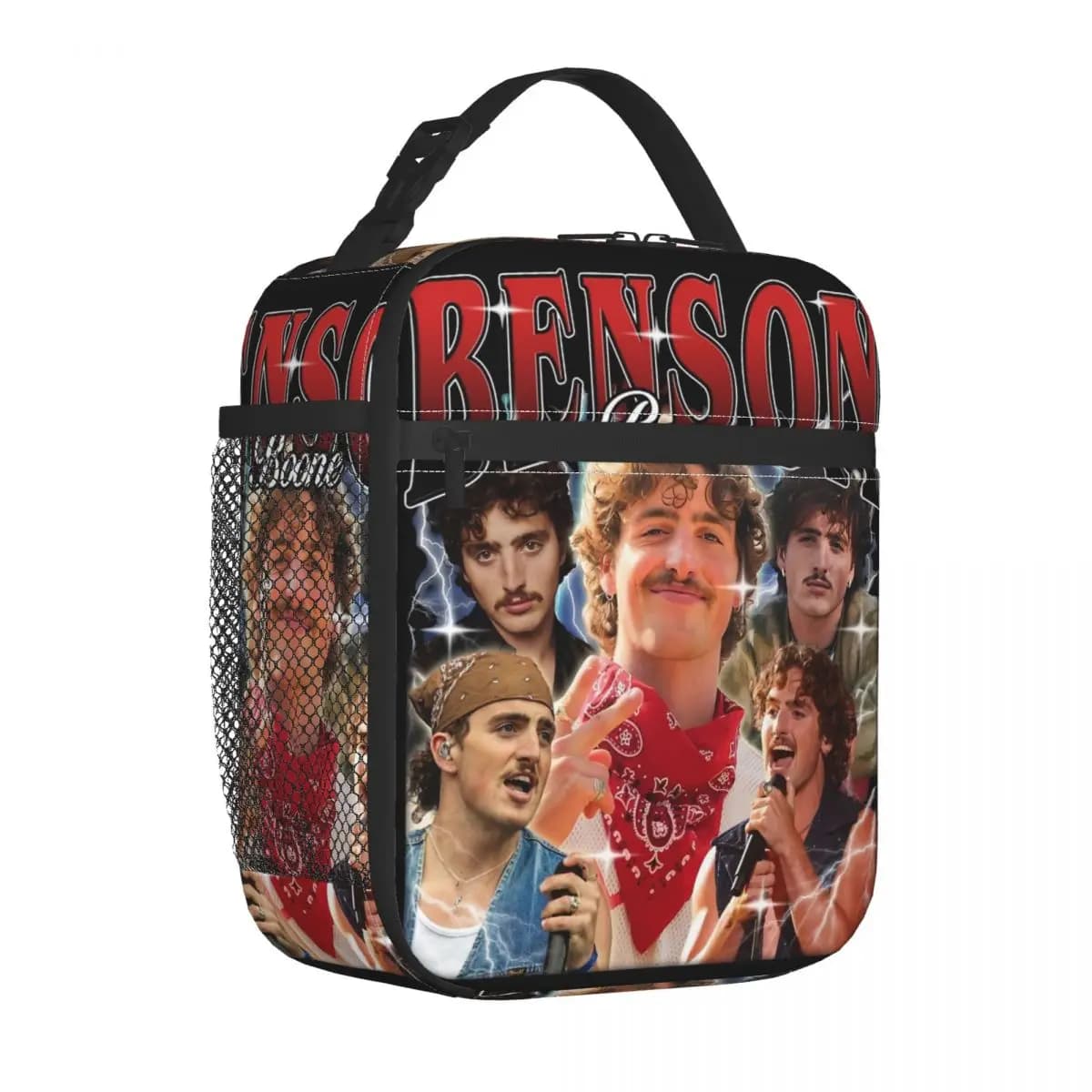 Benson Boone Borse per il pranzo isolate Borsa per alimenti Borsa per il pranzo termica portatile per picnic