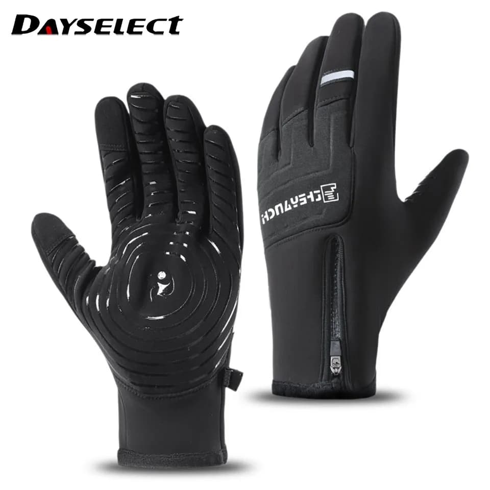 Guanti da ciclismo invernali Touch Screen a prova di freddo antiscivolo addensato Warm Wear resistenza ai graffi ciclismo all'aperto arrampicata pesca