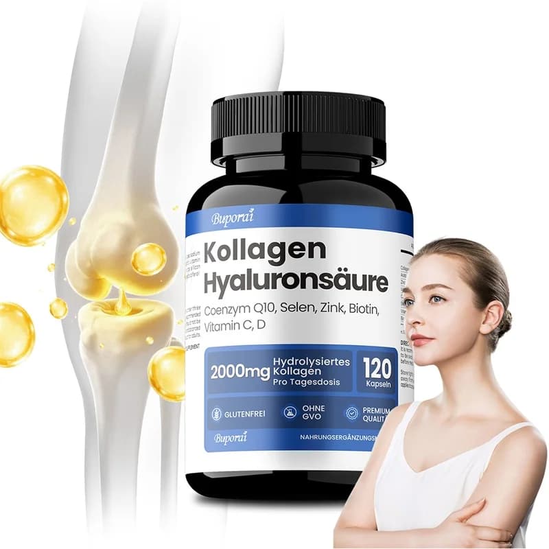 Potent Hydrolyzed Collagen Capsules - Antioxidant, Supports Anti-Aging and Health of Articulations, Mantiene Skin and Hair Smooth, Nails Forti