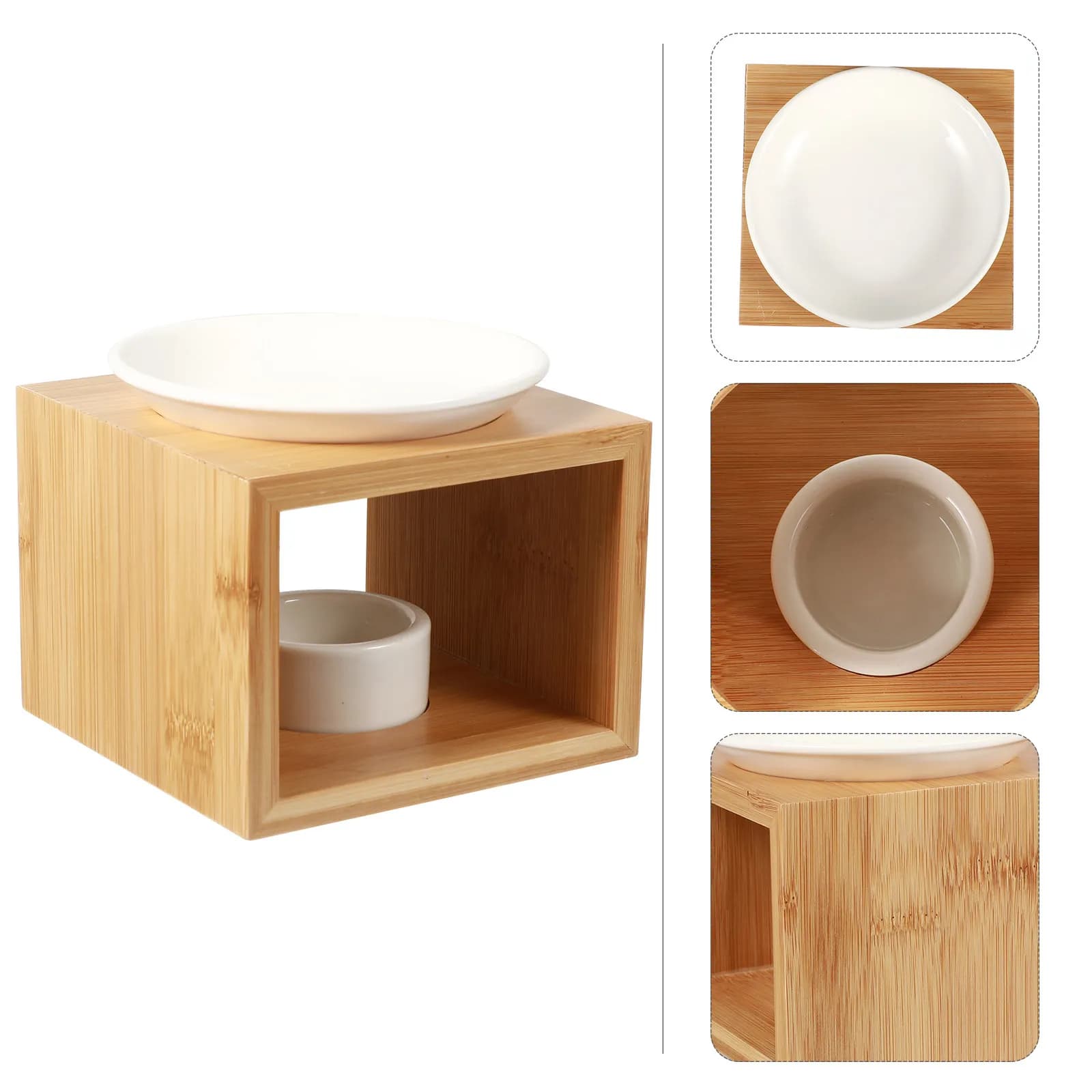 Ceramic Aroma Burner for Aromatherapy Essential Oil Diffuser Home Incense Burner Desktop Ornament Yoga Studio Bedroom Sauna