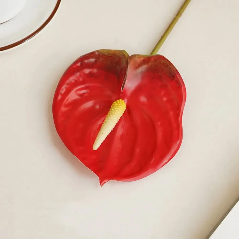 Restaurant Wedding Bridal DIY Elegant Fake Flowers Artificial Calla Lilies Fake Plants Anthurium