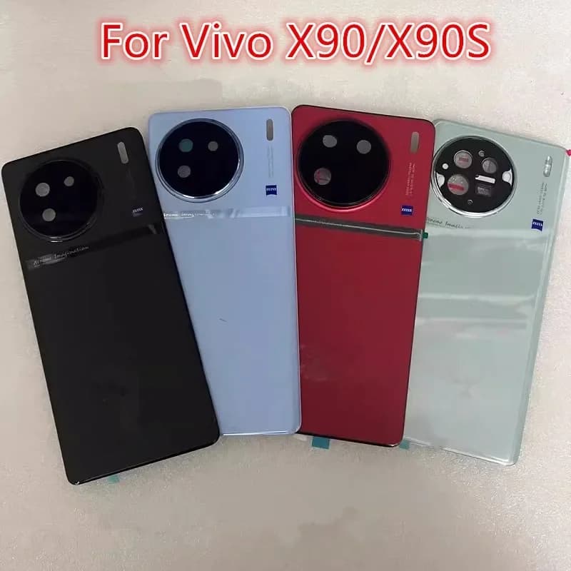 X 90 Housing For Vivo X90 / X90S 6.78“ Battery Cover Repair Replace Back Door Phone Rear Case + Camera Lens