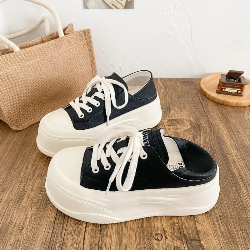 Fashion Womens Shoes New Korean Version Casual Shoes for Woman Exquisite Round Head Chunky Sneakers Designer Shoes Zapatos Mujer