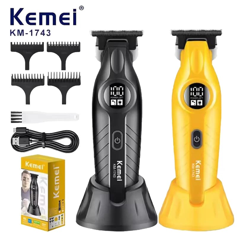 KM-1743 Professional haircut set for men Professional haircuts for men with wireless USB charging