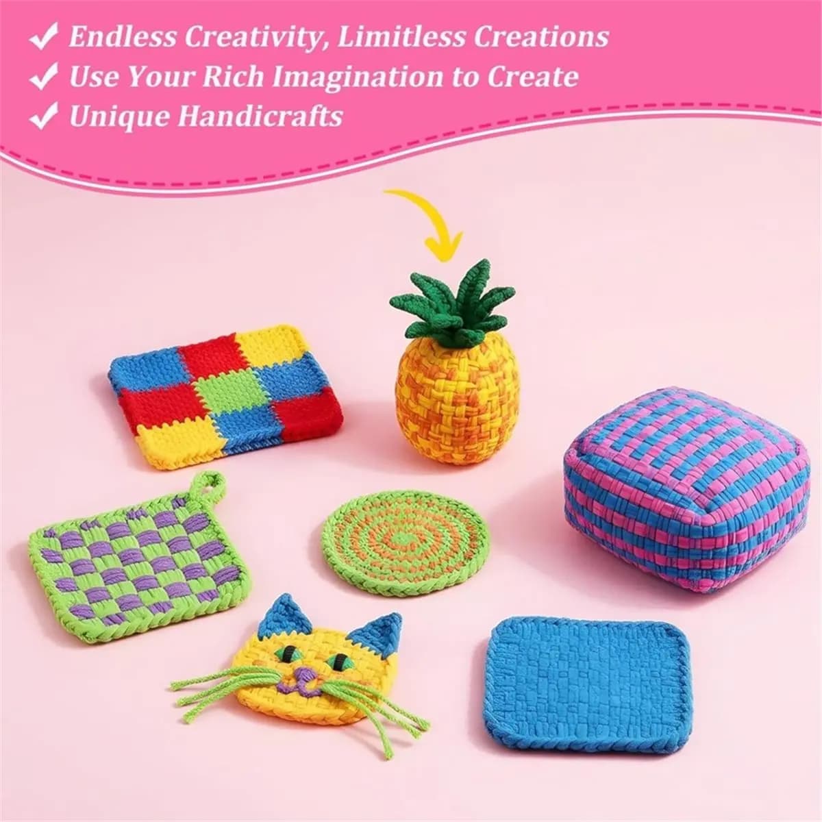 update. 1000 Pcs Refill Loops for Weaving Loom, 10 Colors Elastic Loom Bands for DIY Crafts