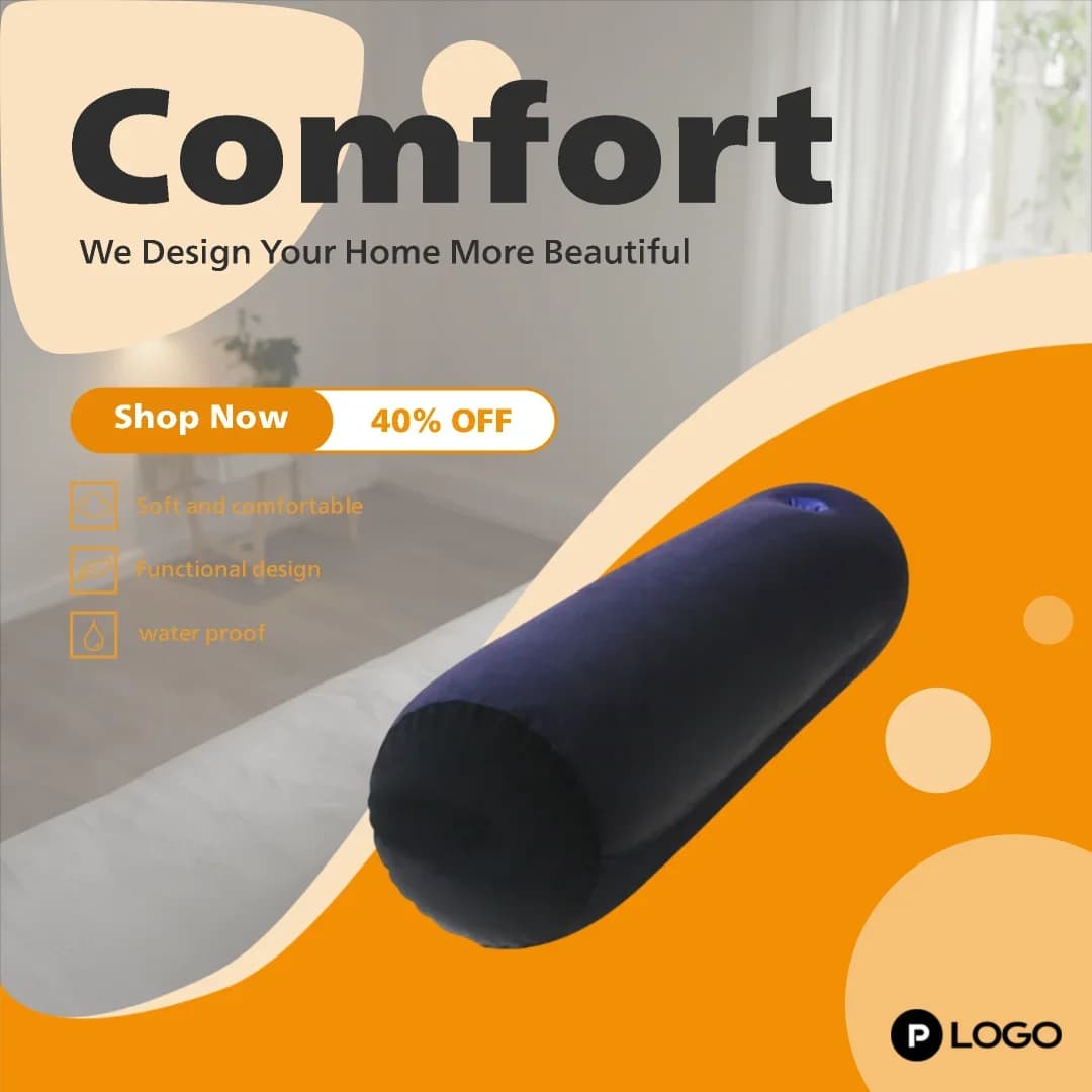 Cuscino da Viaggio Gonfiabile Multifunzionale, Supporto Lombare per Yoga, Cuscino d'Aria per Supporto in Diverse Posizioni, Facile da Trasportare