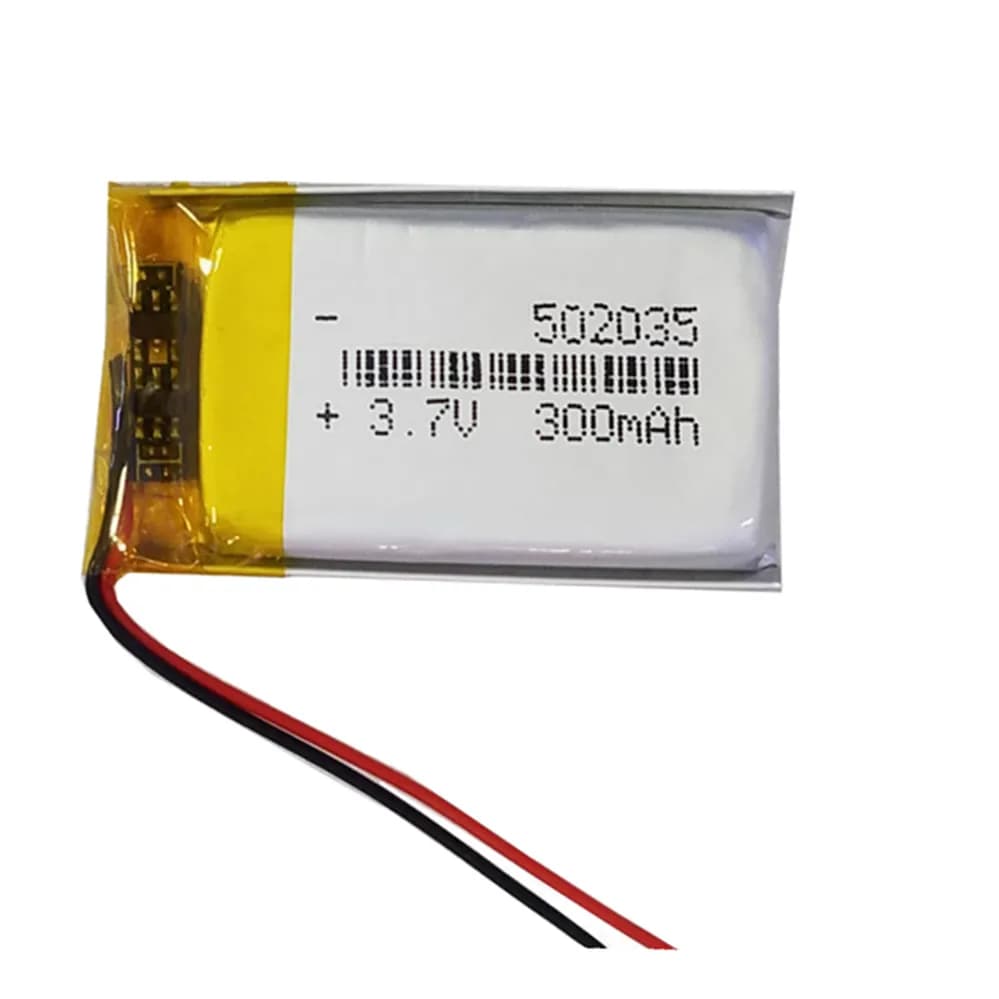 502035 300mAh 3.7V Batteria al litio ricaricabile per GPS MP3 MP4 Luce Insetto Mouse Repeller Rimozione acari Cuffie Bluetooth