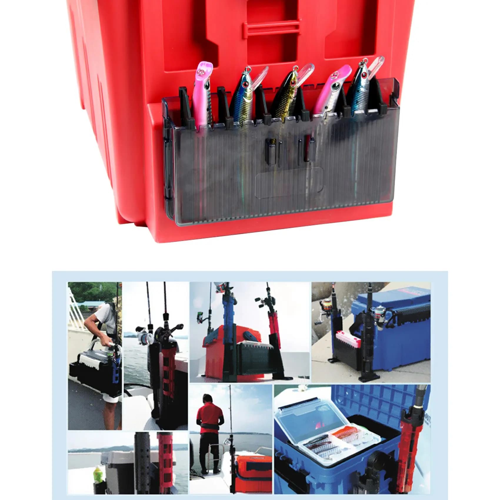 Wobbler Fishing box Plastic box Fishing equipment bag for MEIHO BM 9000 7000 5000 VS 7070N Toolbox-AT20