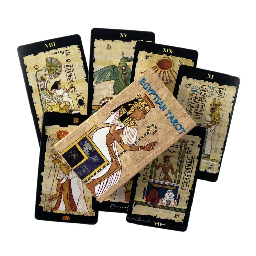 Gioco di carte dei tarocchi egiziani Gioco di predizione della fortuna Oracle Divination Edition Creativity Messages Board Deck