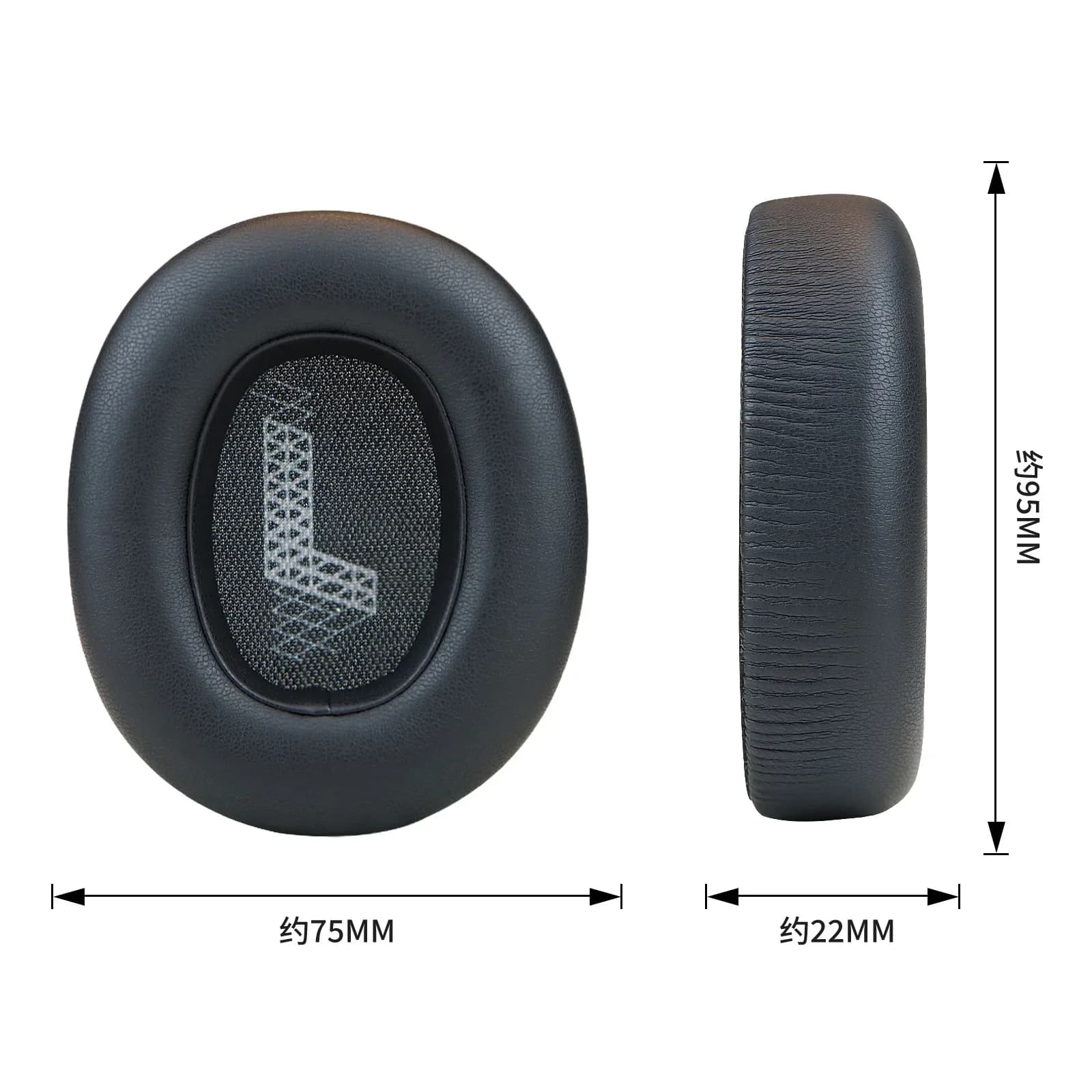 TAMUM Cuscinetti auricolari di ricambio in schiuma, copricuscini per cuffie da gioco JBL LIVE650BTNC 660BTNC, copriorecchie, paraorecchie